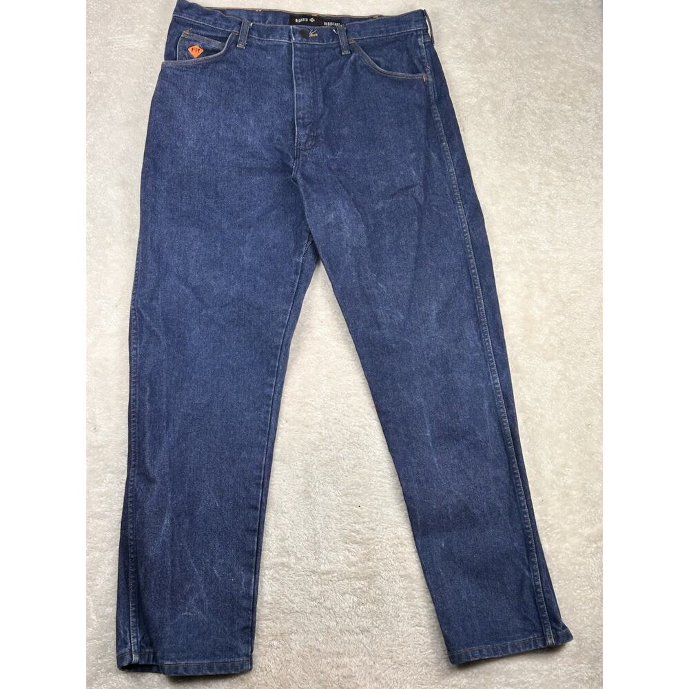 Wrangler FR Jeans Men's 36x32 Blue 10FR31MWZ Flame Resistant CAT2 2112
